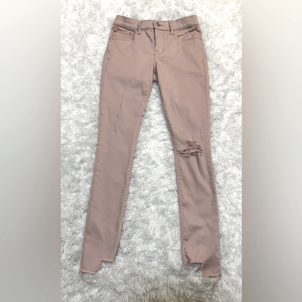 Express Women’s Pale Pink High Rise Ankle Jeans